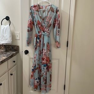 Dress with flowers designs